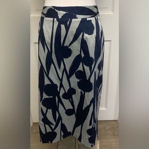 Boden Pencil skirt Navy Gray UK 8 US 4 Long